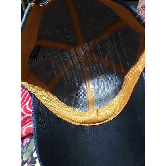 Denim Hat Bling Studded Rhinestones Baseball Cap Hat Adjustable Jeans - Picture 2 of 4